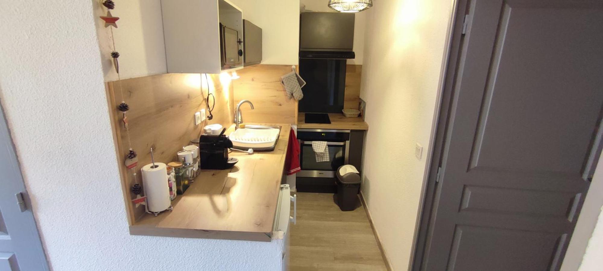 Ferienwohnung Joli T2 + Coin Montagne + Garage Briançon Exterior foto